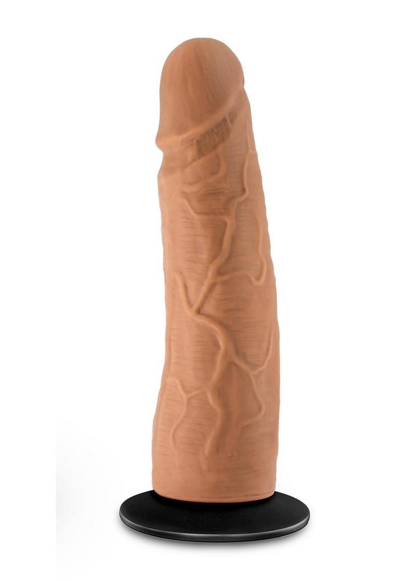 Load image into Gallery viewer, Lock On Dynamite Dildo with Suction Cup Adapter - Caramel - 7in
