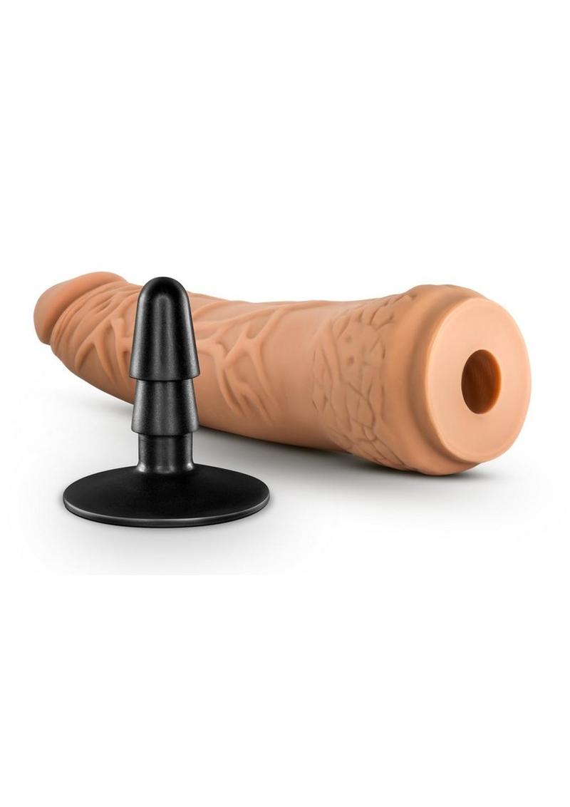 Load image into Gallery viewer, Lock On Hexanite Dildo with Suction Cup Adapter
