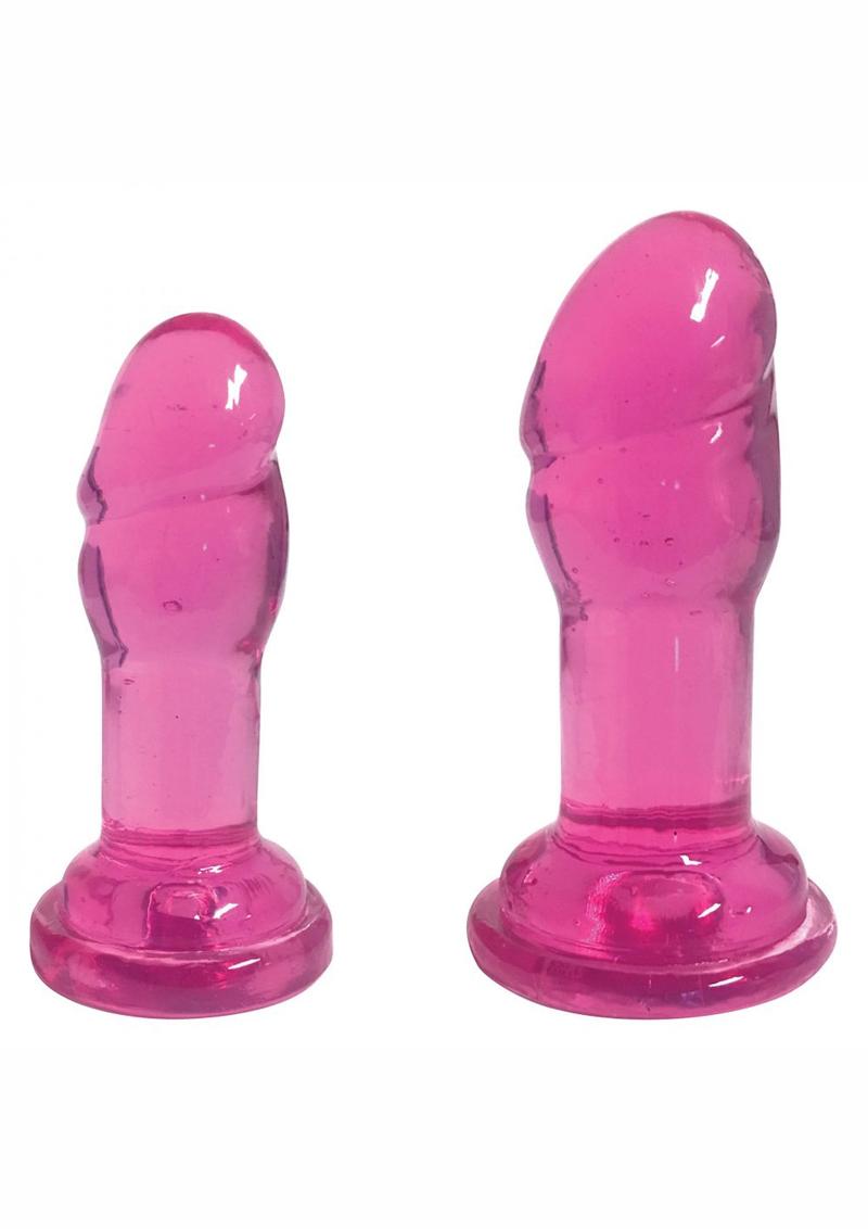 Load image into Gallery viewer, Lollicock Slim Sticks Duo Butt Plugs - Cherry/Pink
