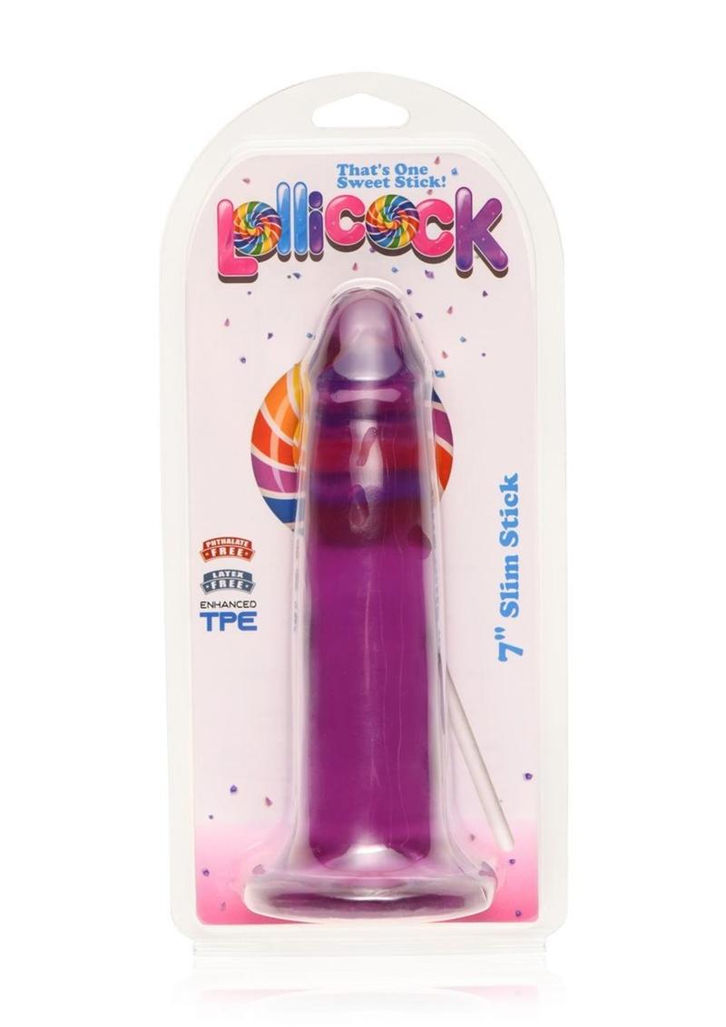 Load image into Gallery viewer, Lollicock Stim Stick Dildo - Grape Ice/Purple - 7in
