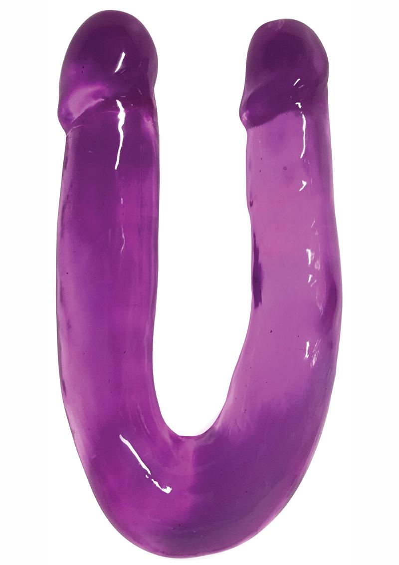 Load image into Gallery viewer, Lollicock Sweet Slim Double Dipper Double Dildo - Grape/Purple
