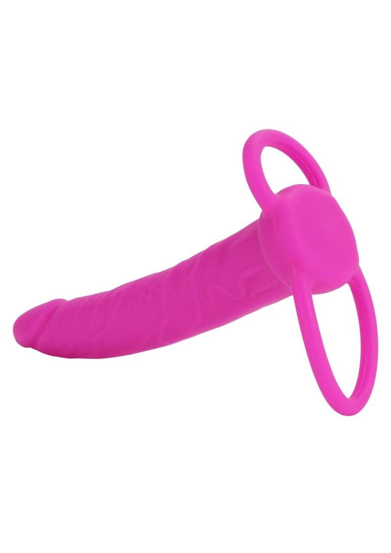 Load image into Gallery viewer, Love Rider Silicone Dual Penetrator Dildo Cock Ring
