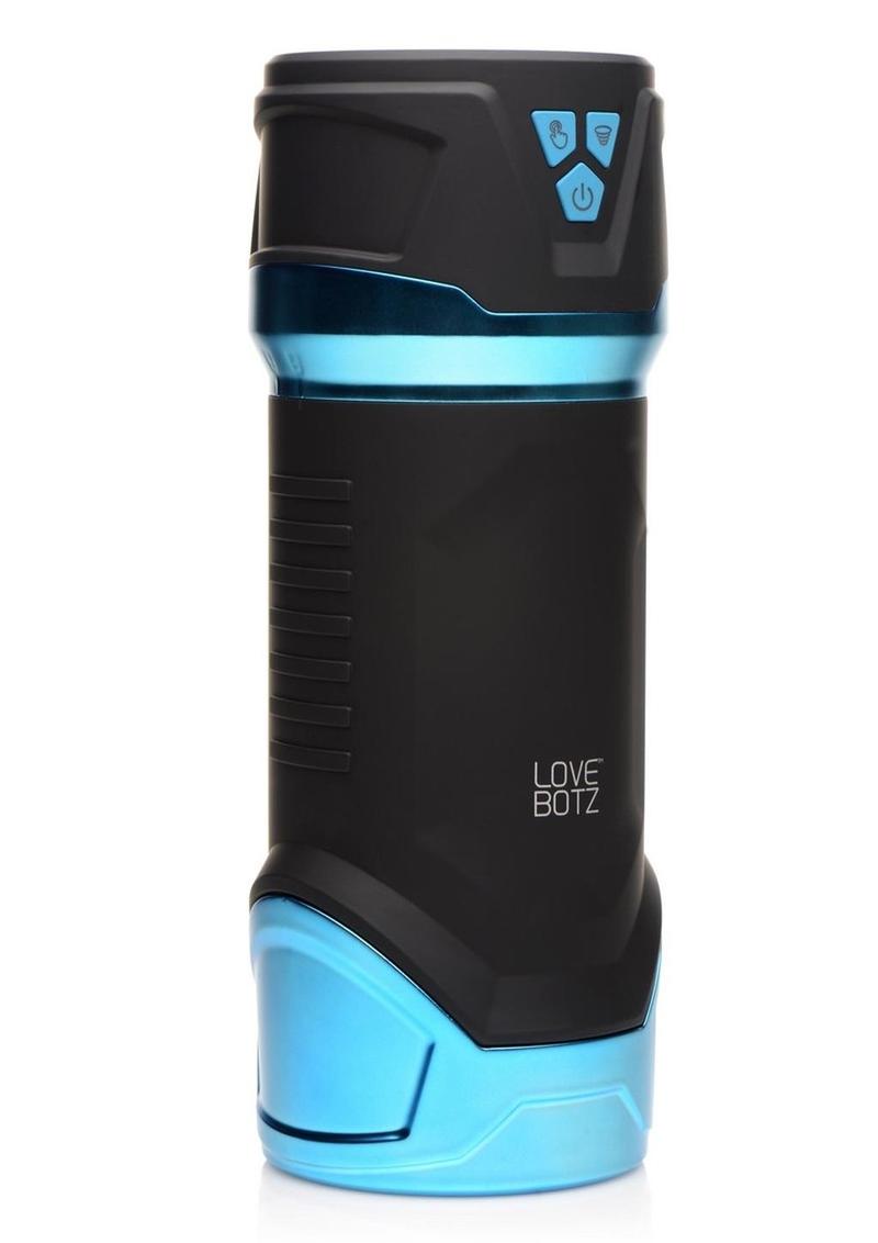 Load image into Gallery viewer, Lovebotz Auto Milker Intense Rechargeable Sucking Masturbator - Black/Blue
