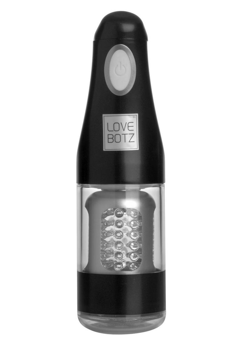 Load image into Gallery viewer, Lovebotz Ultra Bator Thrusting and Swirling Automatic Stroker - Black/Clear
