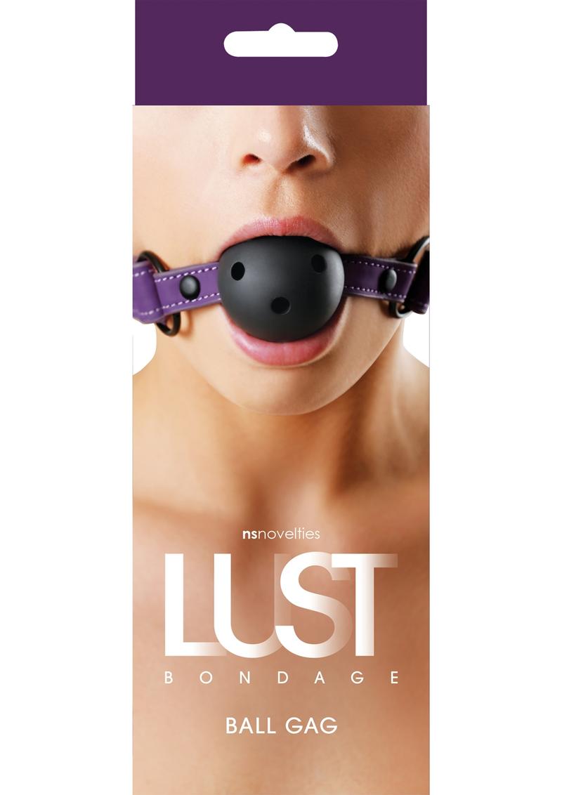 Load image into Gallery viewer, Lust Bondage Ball Gag - Black/Purple
