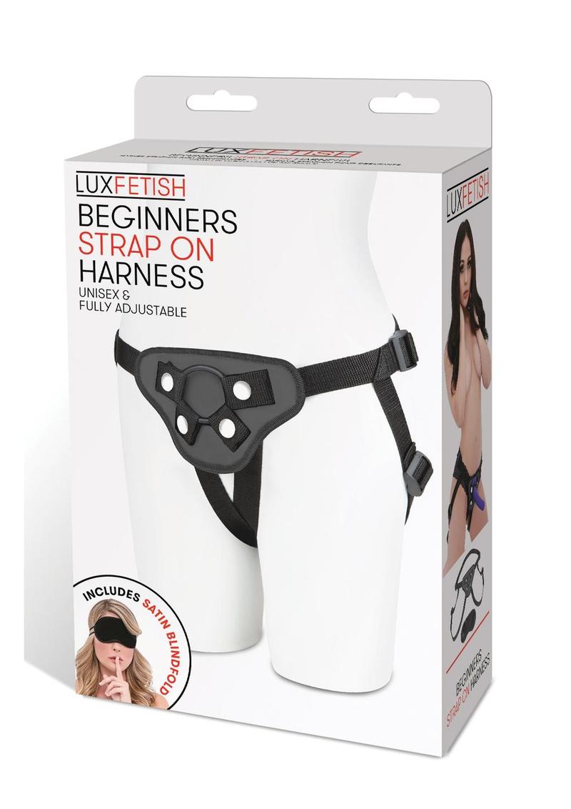 Load image into Gallery viewer, Lux Fetish Beginners Strap-On Harness Adjustable - Black
