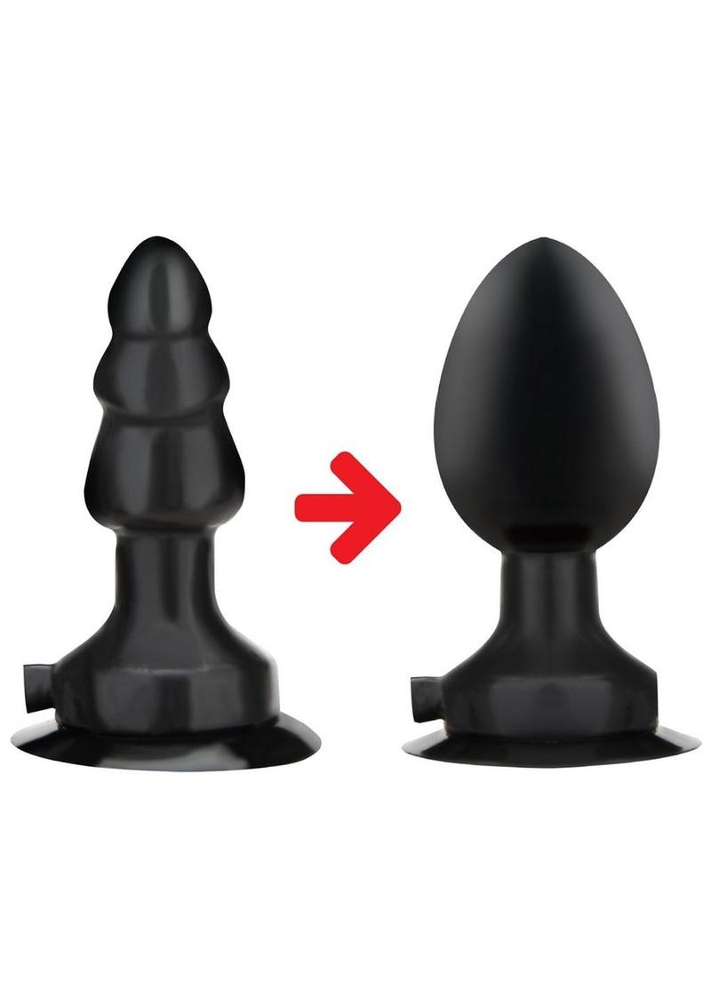 Load image into Gallery viewer, Lux Fetish Inflatable Vibrating Butt Plug with Suction Base and Remote Control
