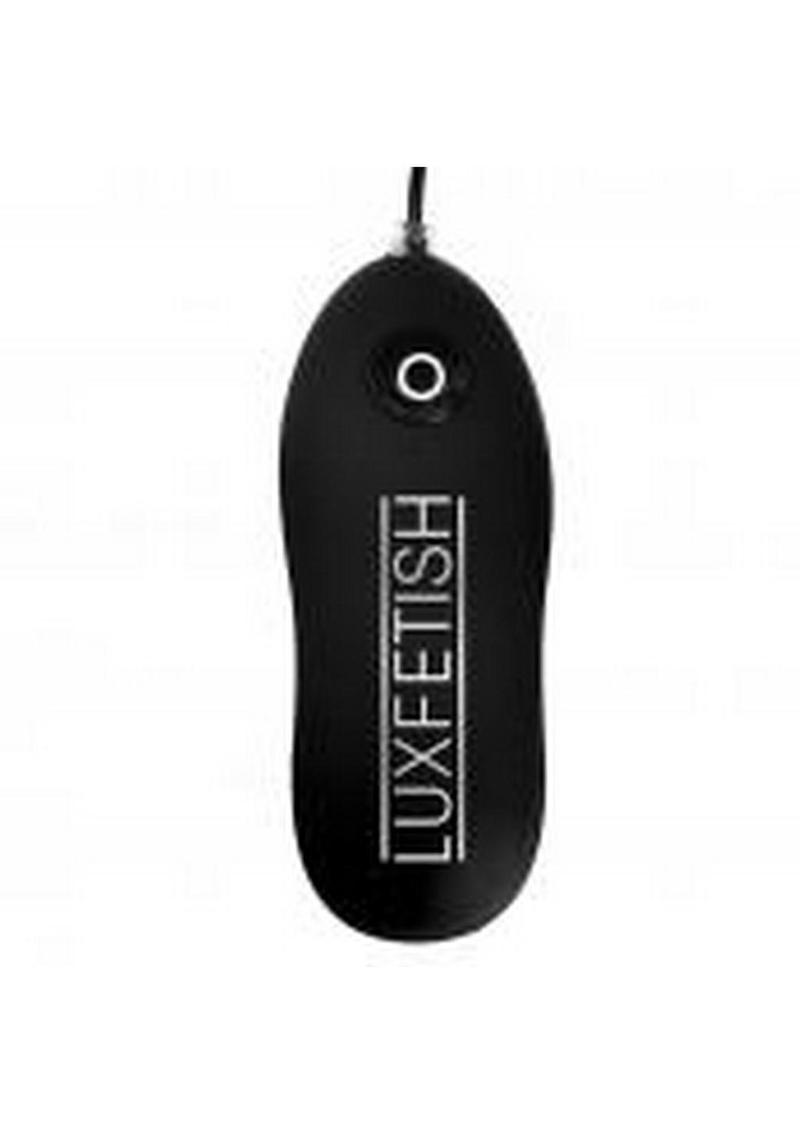 Load image into Gallery viewer, Lux Fetish Latex Inflatable Vibrating Butt Plug with Wired Remote Control
