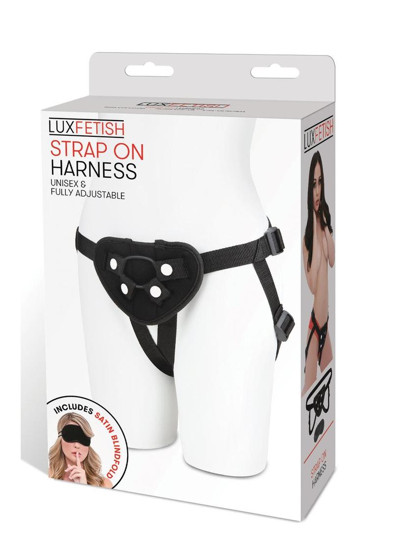 Load image into Gallery viewer, Lux Fetish Neoprene Strap-On Harness - Black
