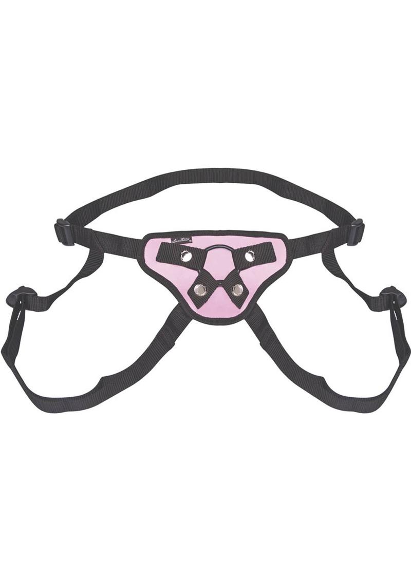 Load image into Gallery viewer, Lux Fetish Pretty In Pink Strap-On Harness Adjustable - Pink
