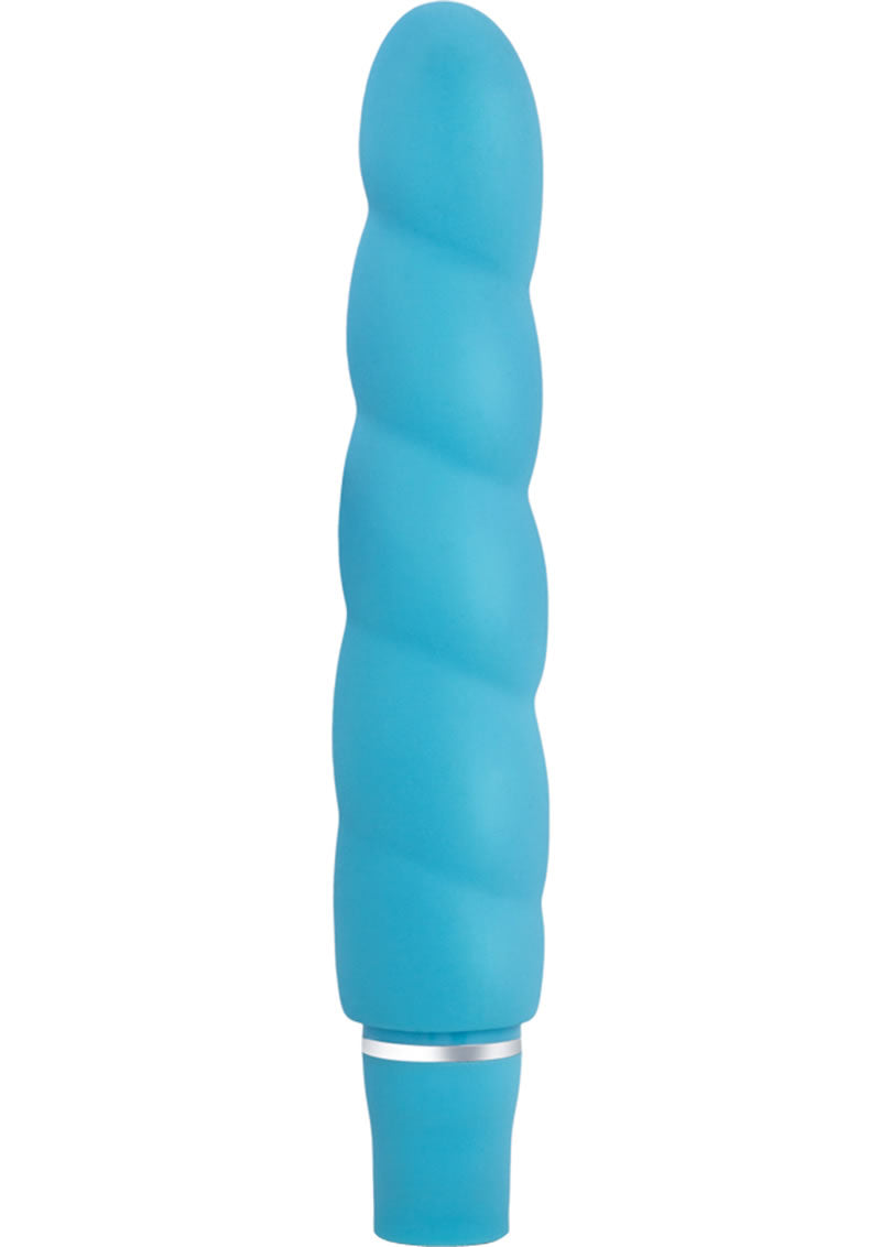 Load image into Gallery viewer, Luxe Anastasia Silicone Vibrator - Aqua/Blue
