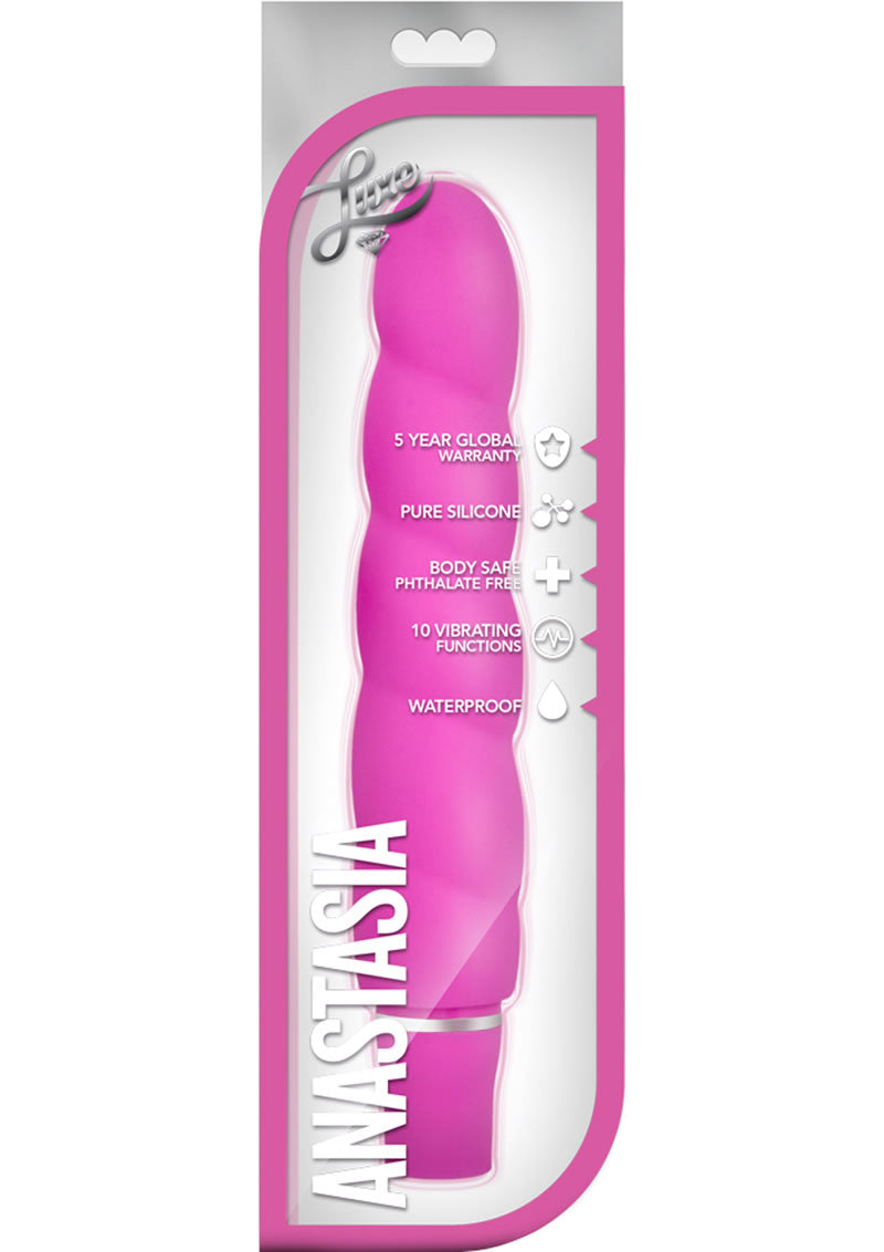 Load image into Gallery viewer, Luxe Anastasia Silicone Vibrator - Pink
