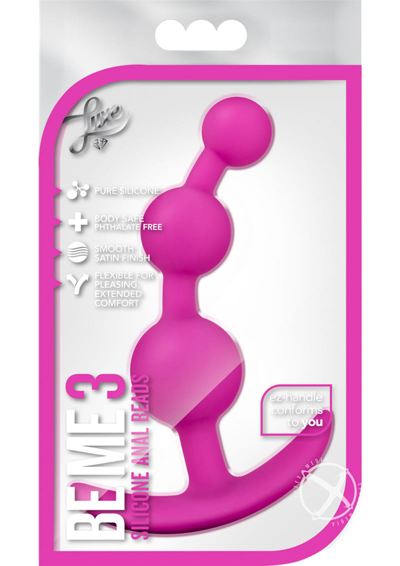 Load image into Gallery viewer, Luxe Be Me 3 Silicone Butt Plug - Pink
