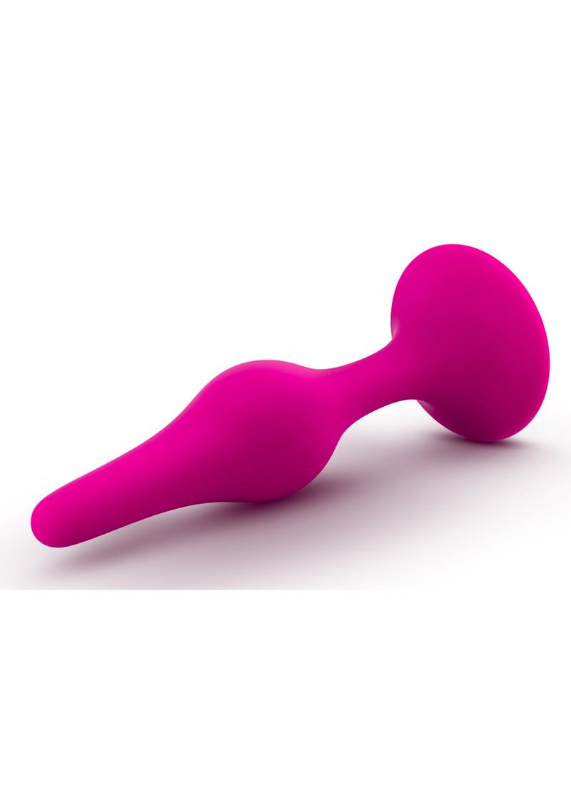 Load image into Gallery viewer, Luxe Beginner Plug Silicone Butt Plug - Pink - Large/Medium
