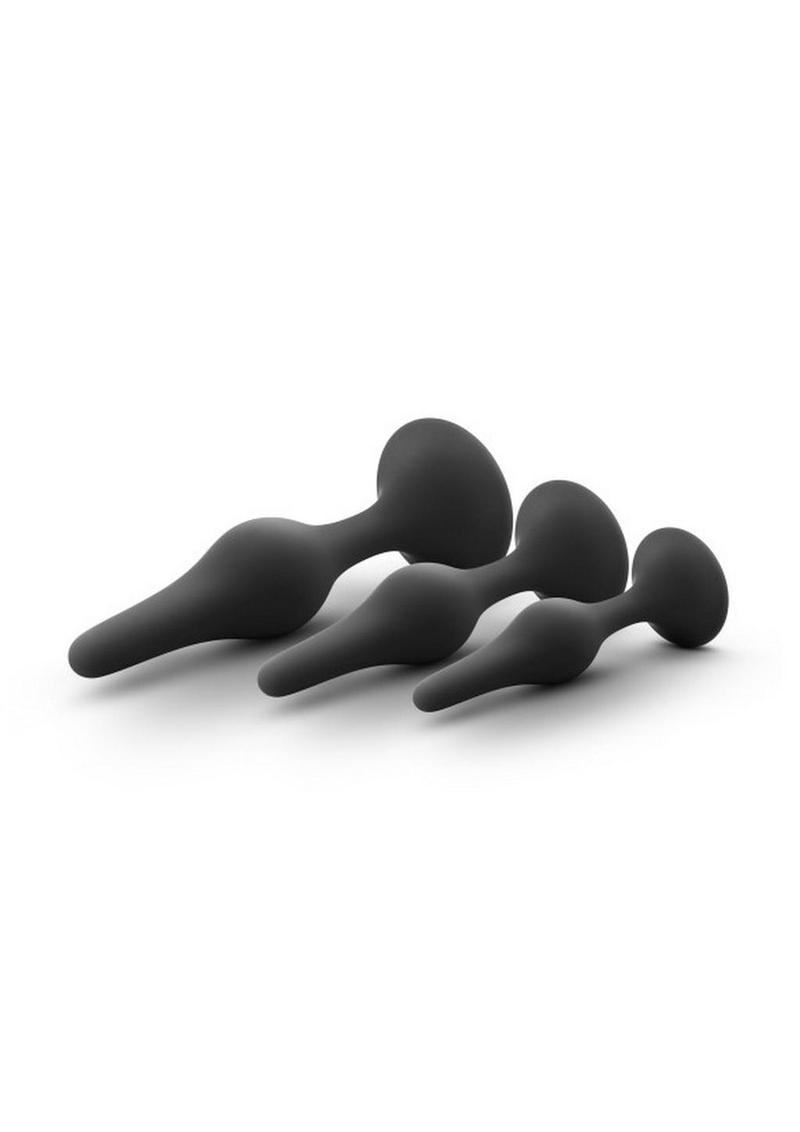 Load image into Gallery viewer, Luxe Beginner Silicone Butt Plug Kit 3 Sizes 3 Sizes
