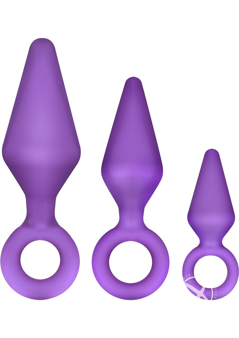 Load image into Gallery viewer, Luxe Candy Rimmer Anal Kit Silicone - Purple - 3 Piece Kit
