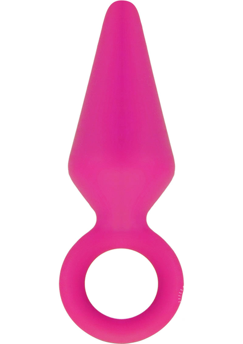 Load image into Gallery viewer, Luxe Candy Rimmer Silicone Butt Plug - Pink - Medium
