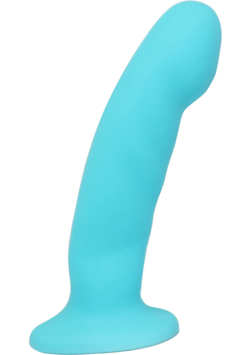 Load image into Gallery viewer, Luxe Cici Silicone Dildo - Blue - 6.5in
