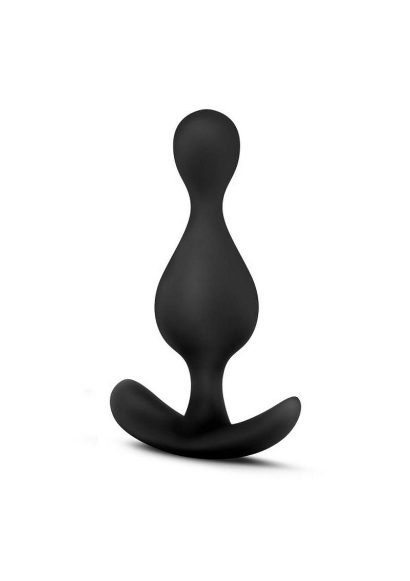 Load image into Gallery viewer, Luxe Explore Silicone Butt Plug - Black
