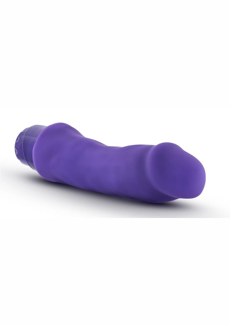 Load image into Gallery viewer, Luxe Marco Silicone Vibrating Dildo - Purple - 7.75in
