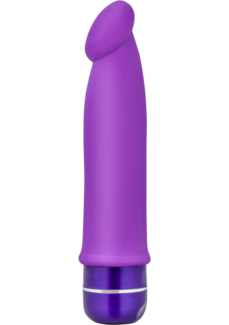 Load image into Gallery viewer, Luxe Purity Silicone Vibrating Dildo - Purple - 7.5in
