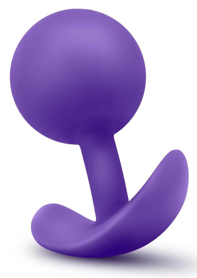 Load image into Gallery viewer, Luxe Wearable Vibra Plug Silicone Butt Plug - Purple
