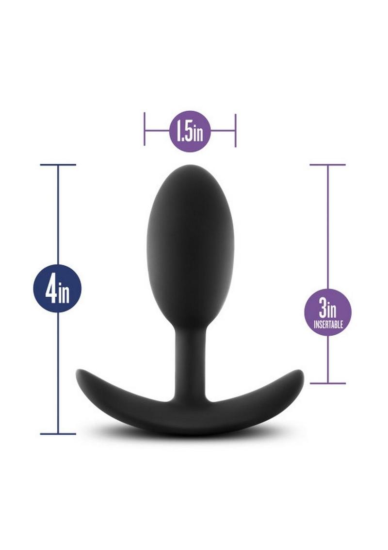 Load image into Gallery viewer, Luxe Wearable Vibra Slim Plug Silicone Butt Plug
