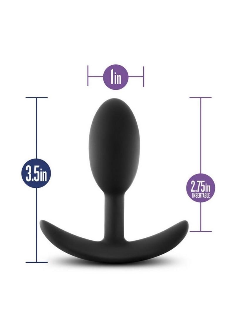 Load image into Gallery viewer, Luxe Wearable Vibra Slim Plug Silicone Butt Plug
