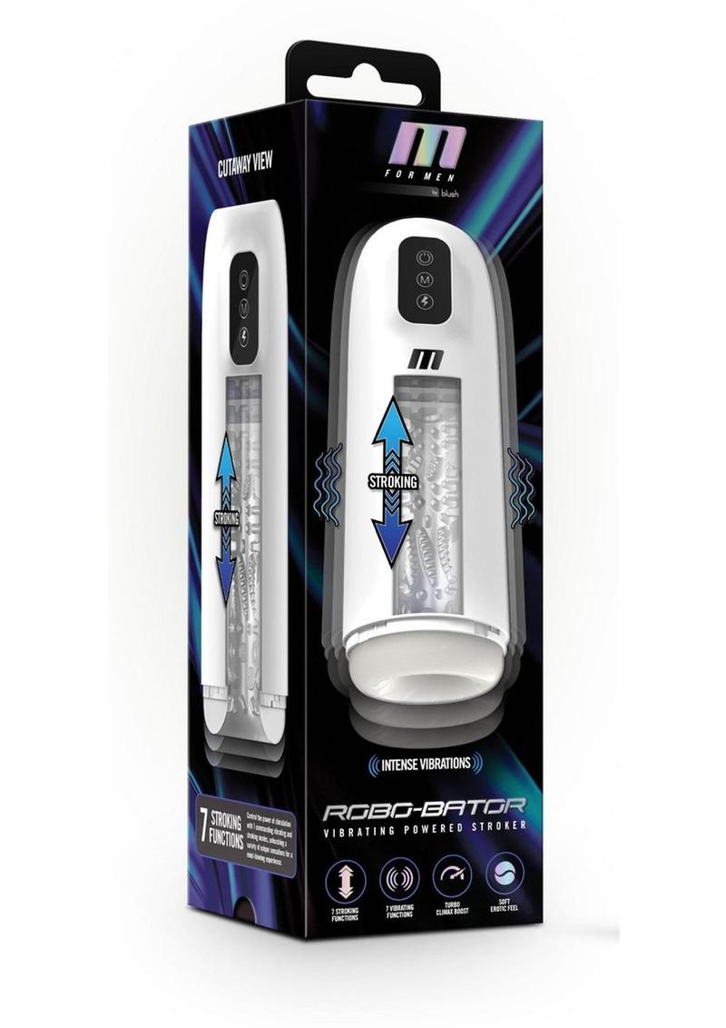 Load image into Gallery viewer, M For Men Robo-Bator Rechargeable Masturbator - White
