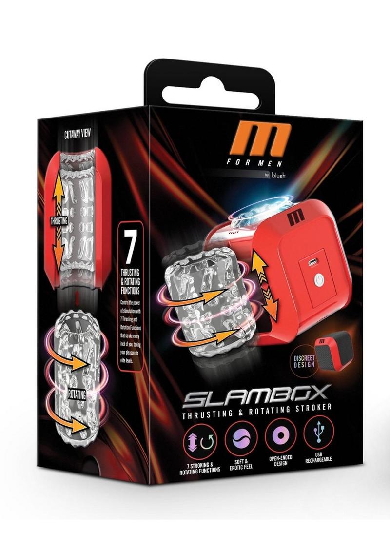 Load image into Gallery viewer, M For Men Slambox Rechargeable Masturbator - Red
