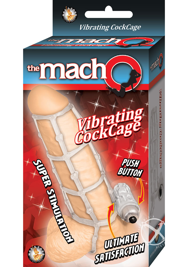 Load image into Gallery viewer, Macho Vibrating Cockcage Sleeve - Clear
