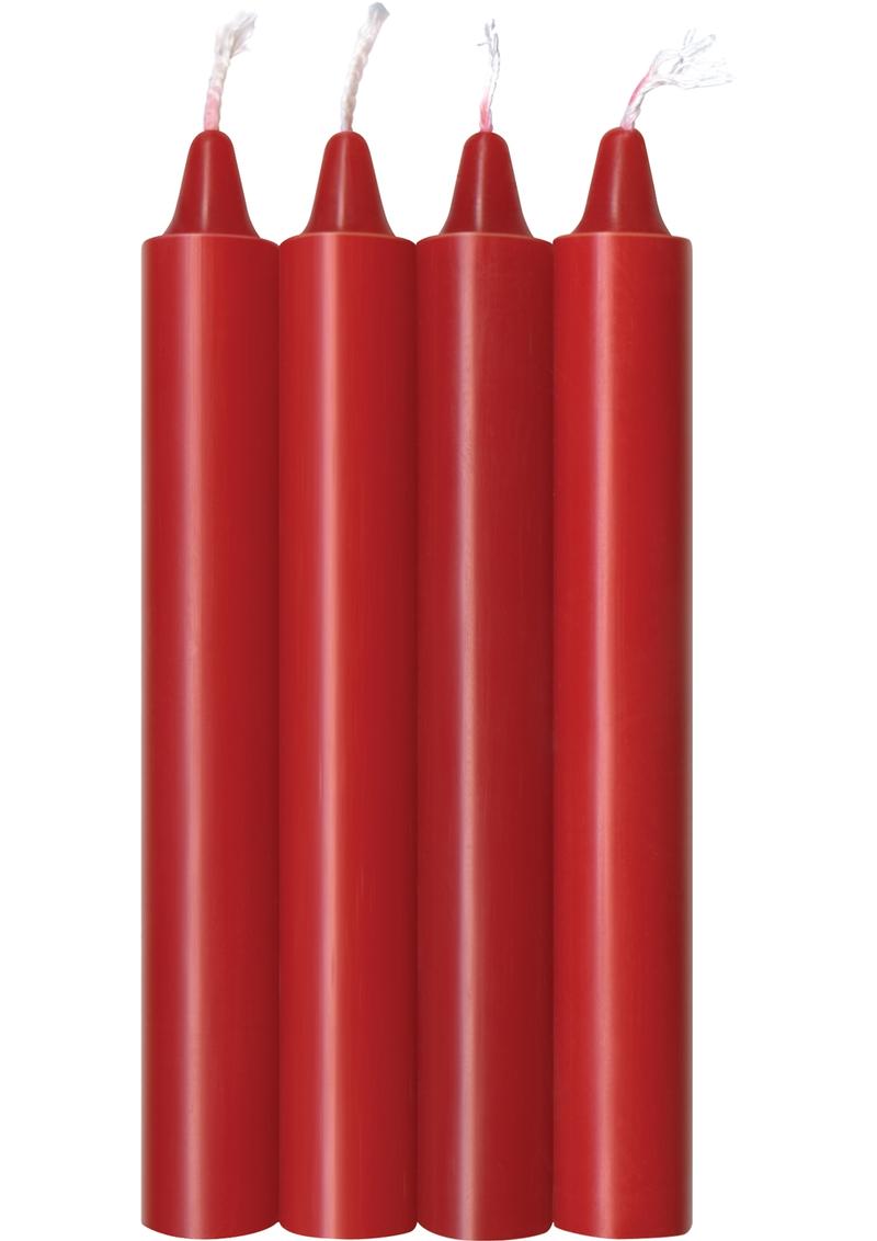 Load image into Gallery viewer, Make Me Melt Warm-Drip Candles 4 Pack - Red Hot - Red
