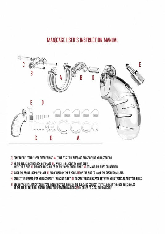 Man Cage Model 02 Male Chastity with Lock