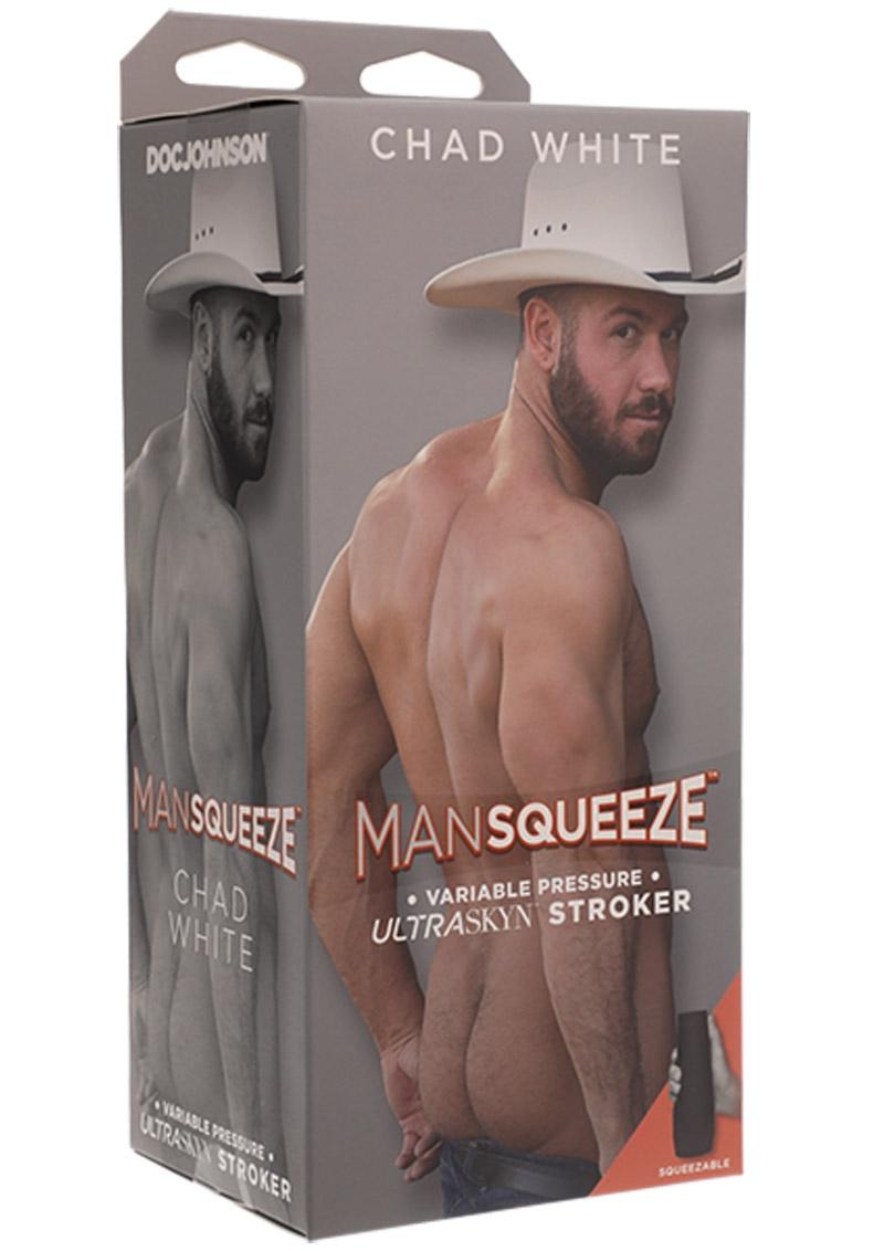 Load image into Gallery viewer, Man Squeeze Chad White Ultraskyn Masturbator - Butt - Vanilla
