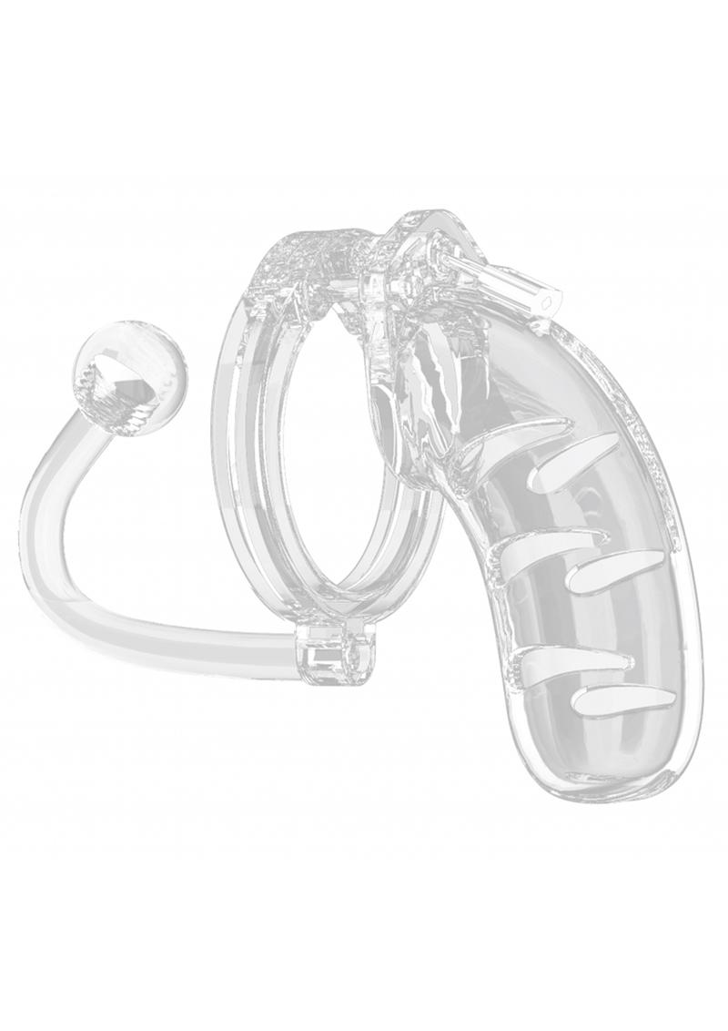 Load image into Gallery viewer, Mancage Model 11 Chastity Cage with Plug - Clear - 4.5in
