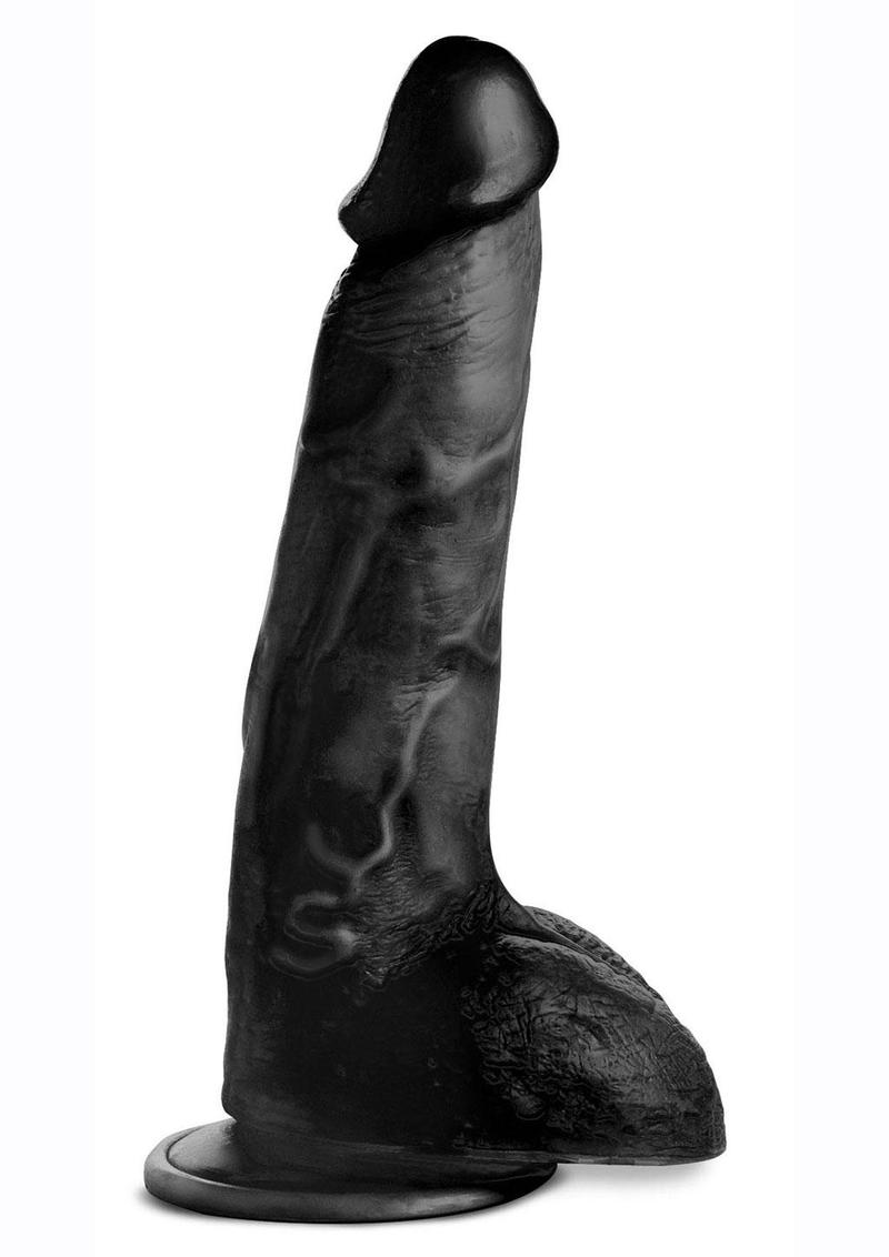 Load image into Gallery viewer, Master Cock Beefy Brad Dildo with Balls - Chocolate - 9in
