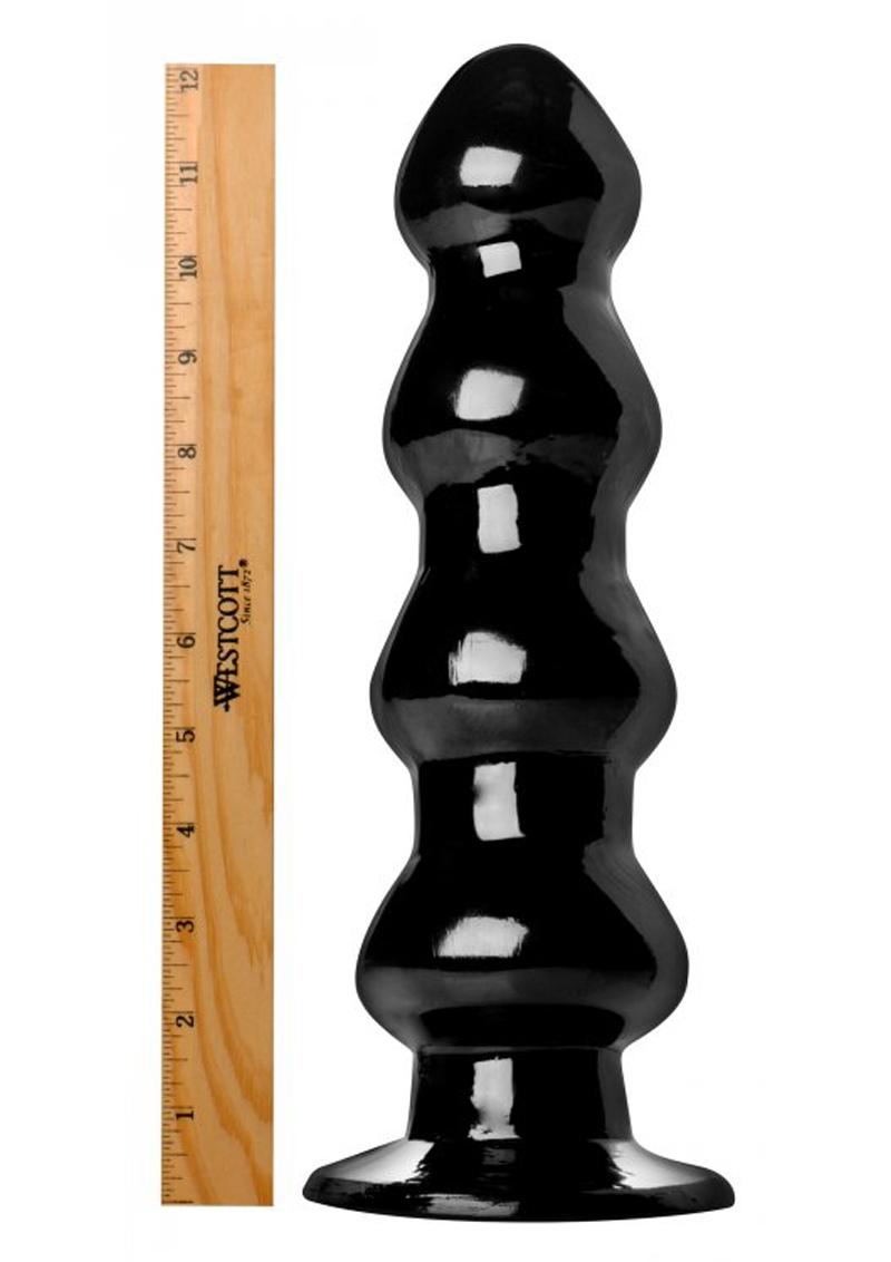 Load image into Gallery viewer, Master Cock Four Stage Rocket 12.5in Dildo - Black
