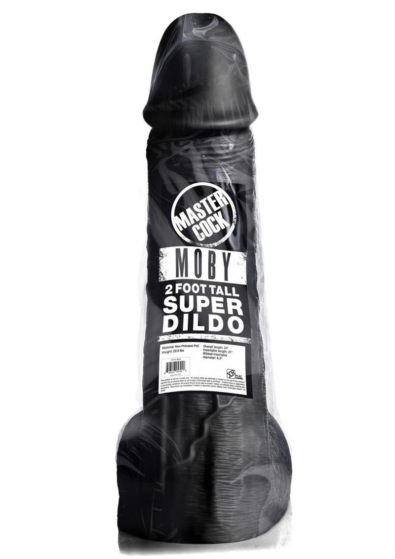 Load image into Gallery viewer, Master Cock Moby 2 Foot Tall Super Dildo - Black
