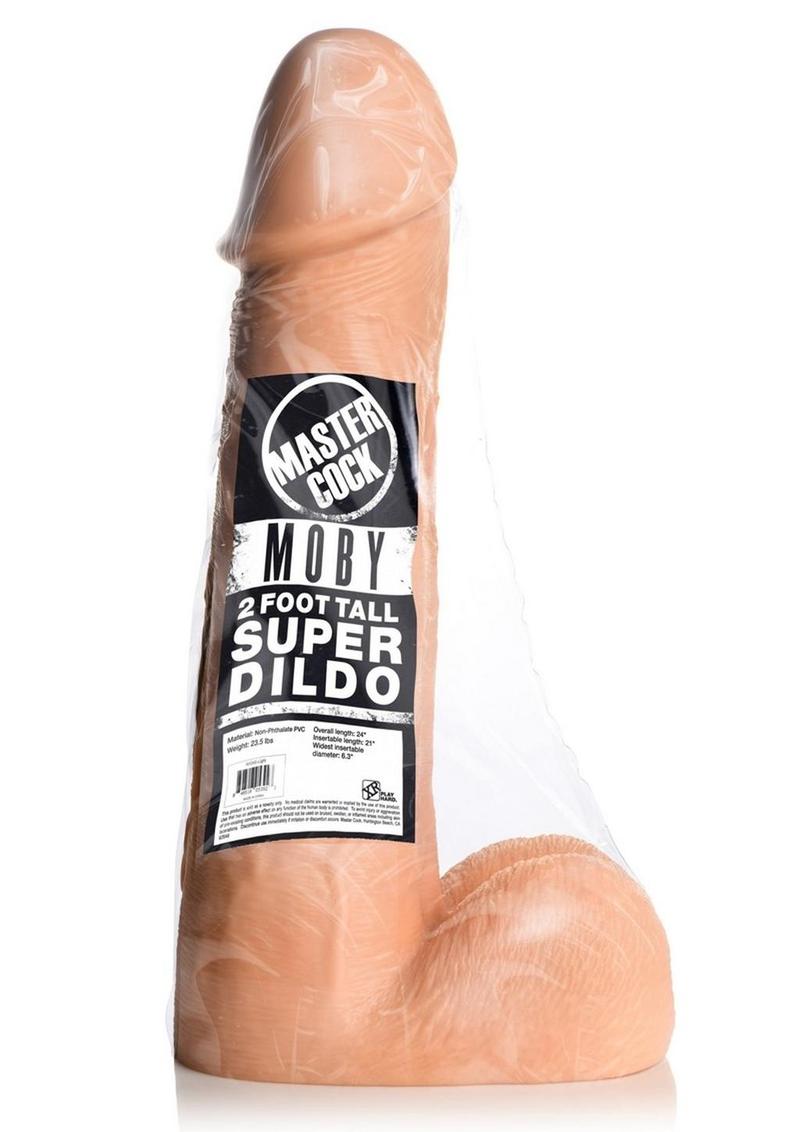 Load image into Gallery viewer, Master Cock Moby 2 Foot Tall Super Dildo - Vanilla
