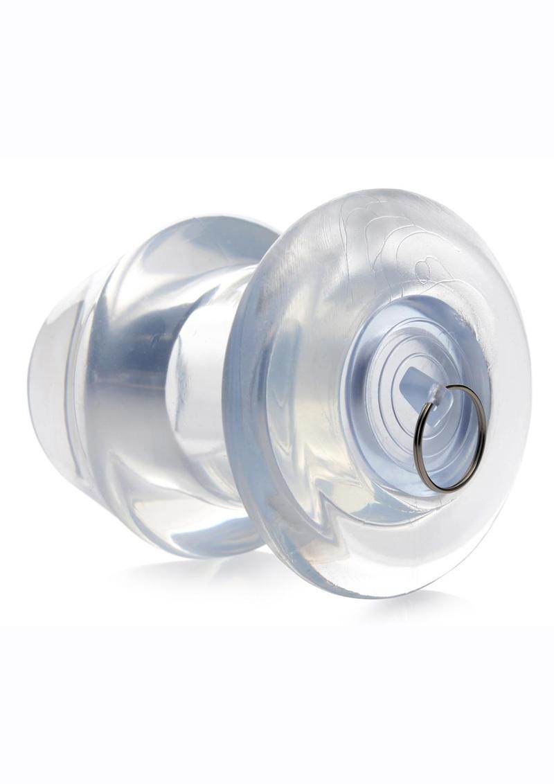 Load image into Gallery viewer, Master Series Ass Bung Clear Hollow Anal Dilator - Clear - XLarge - 4.1in
