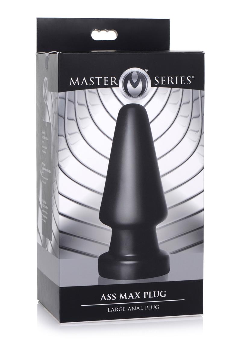 Load image into Gallery viewer, Master Series Ass Max Anal Plug - Black - Large
