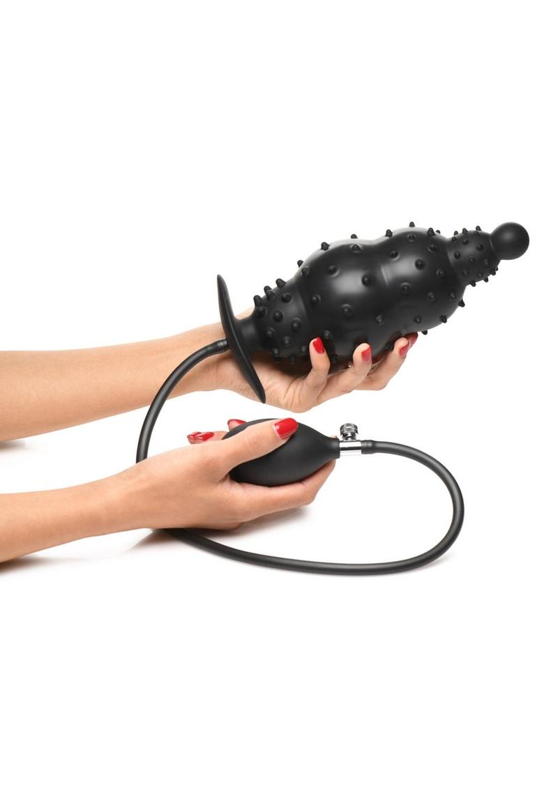 Load image into Gallery viewer, Master Series Ass Puffer Nubbed Inflatable Silicone Anal Plug
