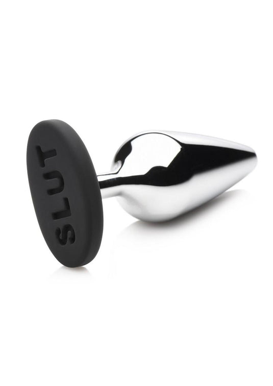 Master Series Butt Slut Metal and Silicone Butt Plug