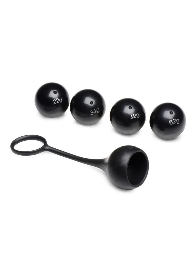 Load image into Gallery viewer, Master Series Cock Dangler Silicone Penis Strap with Weights
