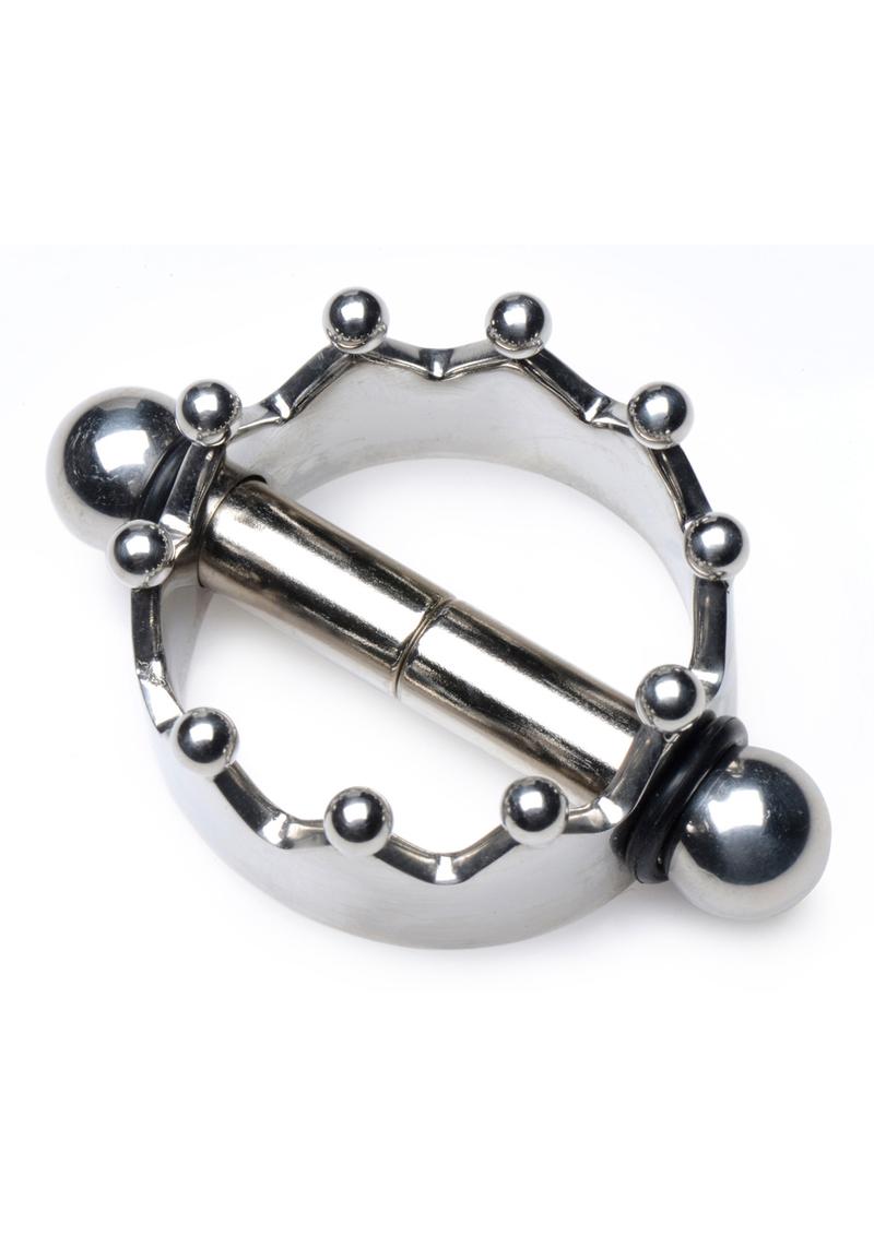 Load image into Gallery viewer, Master Series Crowned Magnetic Crown Nipple Clamps - Stainless - Steel
