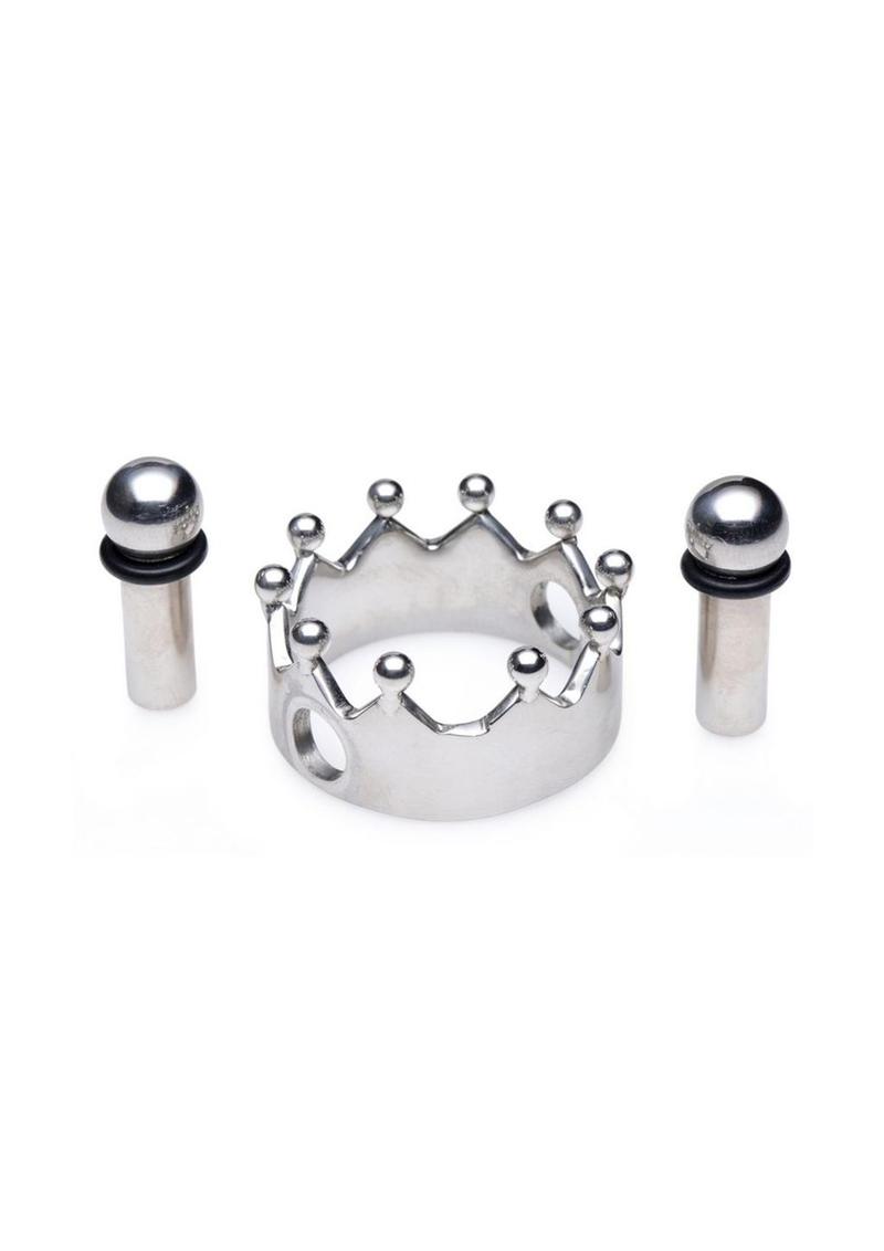 Load image into Gallery viewer, Master Series Crowned Magnetic Crown Nipple Clamps - Stainless
