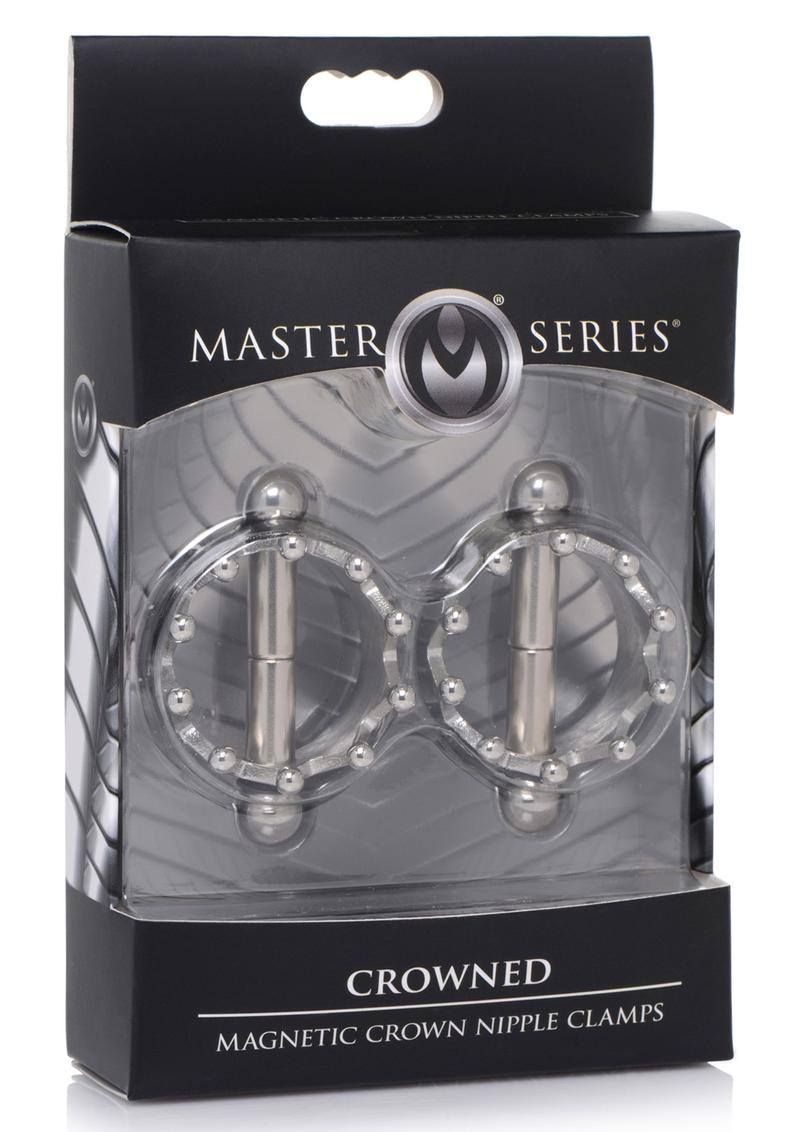 Load image into Gallery viewer, Master Series Crowned Magnetic Crown Nipple Clamps - Stainless - Steel
