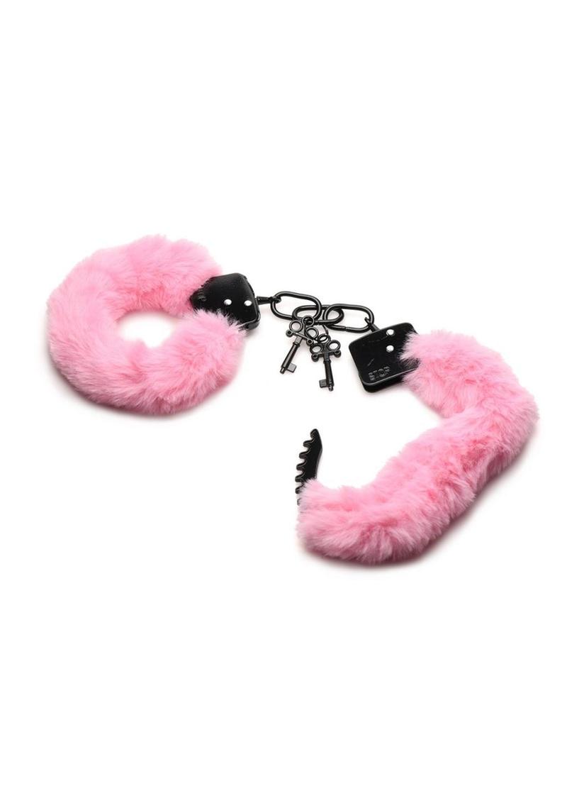 Load image into Gallery viewer, Master Series Cuffed In Fur Furry Handcuffs

