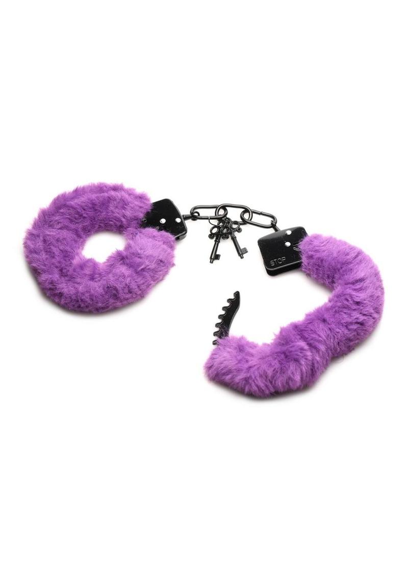 Load image into Gallery viewer, Master Series Cuffed In Fur Furry Handcuffs
