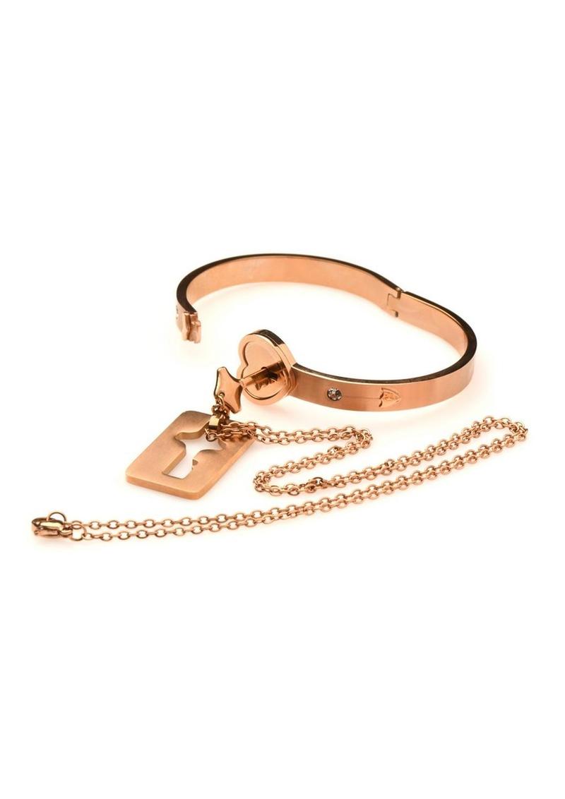 Load image into Gallery viewer, Ms Cuffed Locking Bracelet Necklace
